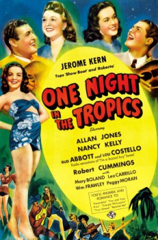 poster One Night in the Tropics  (1940)